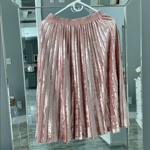 Velvet plated skirt